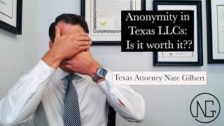 Anonymity for LLCs: Can You Form An Anonymous LLC in Texas? Yes- But is it worth it??
