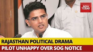 Rajasthan Political Crisis: Sachin Pilot Unhappy Over SOG Notice In MLA Poaching Case, Say Sources