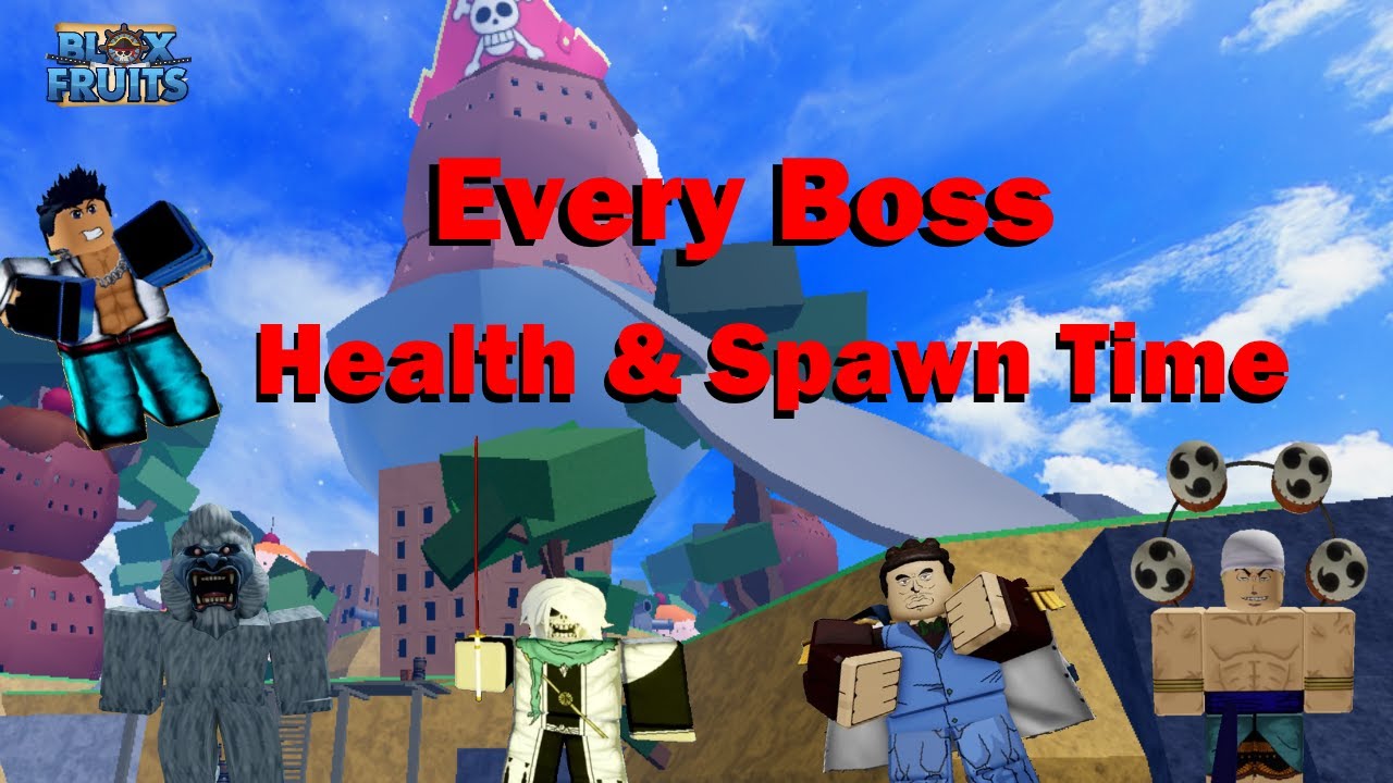 [Blox Fruits] Every Bosses Health And Spawn Time [Update 17 Part 2 ...