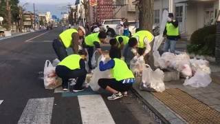 真岡市の佐藤和夫です。平成２８年夏祭り　花火後のクリーンボランティア　2016.7.24