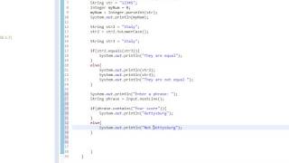 Beginners Java, Lesson 18- Using Strings, Adding external libraries, and using operators.