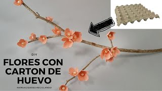 🔴 FLORES mas FACIL con CARTON de HUEVO / MANUALIDADES FACIL 😱🌹