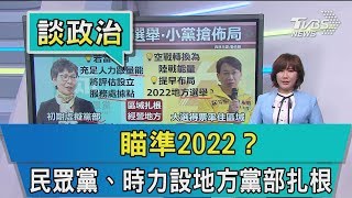 【談政治】瞄準2022？　民眾黨、時力設地方黨部扎根