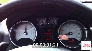 Peugeot 308 1.6 HDi 110HP 0-100 KM Acceleration (Auto6R)