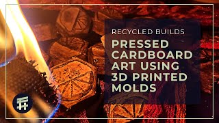How To Recycled Cardboard into Art using 3D Printing | Fire Dancing Costume | Upcycled Projects Ep 6