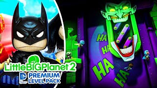 LittleBigPlanet 2 DC Comics Premium Level Pack Full Playthrough | PS3