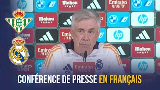 🇫🇷🎙️ CONFÉRENCE DE PRESSE D'ANCELOTTI 🆚 REAL BETIS (MBAPPÉ, VALVERDE, MODRIC, ASENCIO, VINICIUS...)