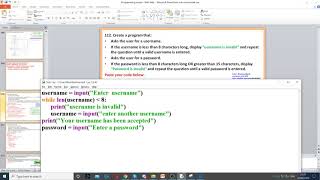 Task 112 - While loop