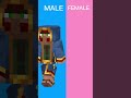 Genderswap edit #shorts Minecraft part 2