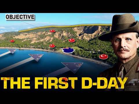 Who ordered the Anzacs to land and fought at Gallipoli?