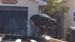 Craptastic trailer update #4 ... welding and wood