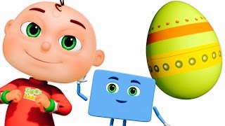 Five Little Babies Opening Surprise Eggs | Learn Shapes For Children | Zool Babies Fun Songs