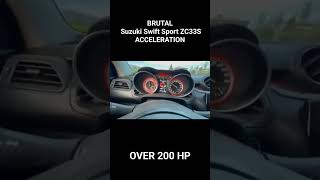 Suzuki Swift Sport zc33s over 200hp acceleration