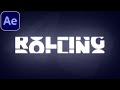 Rolling Text Animation Tutorial in After Effects | Scrolling Text | No Plugins