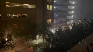 Thunderstorm in Downtown Austin on Wednesday