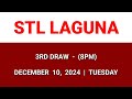 STL LAGUNA 3rd draw result today 8PM draw evening result Philippines December 10, 2024 Tuesday