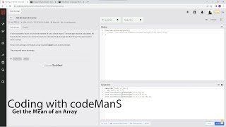 Codewars 8 kyu Get the Mean of an Array JavaScript