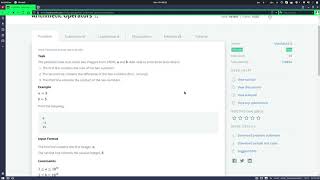 HackerRank | arithmetic operators problem