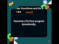 Python's exec() function #pythonbasics #python #shorts