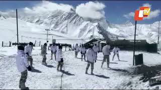 ITBP Jawans Play Volleyball At -20 Degrees Celsius Along India-China Border Outpost