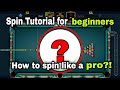 How To Spin in 8 ball pool | 8 ball pool spin tutorial | 8 ball pool