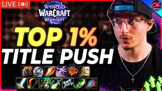 🔴LIVE | Top 1% Aff Lock 3730 Title Push! | Come Hang & Talk WoW!
