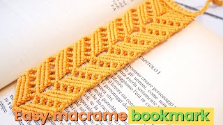 DIY easy macrame bookmark | Easy macrame pattern for bracelets, wall hangings and accessories