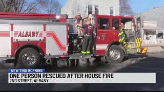 One person rescued after Albany house fire