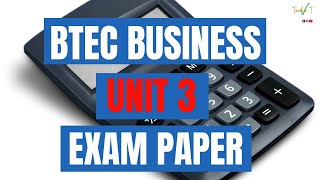BTEC Business Level 3 - Exam Questions & Answers - Unit 3 - Personal and Business Finance - Revision
