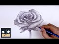 How To Draw A Rose | Beginner Pencil Sketch Tutorial (Step-by-Step)