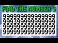 Find the odd Number - Letter - Spot the difference game.