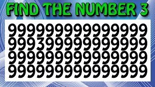 Find the odd Number - Letter - Spot the difference game.