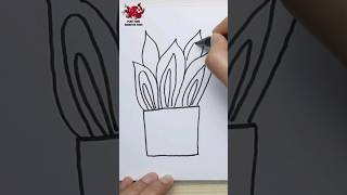 Drawing a Plant / Menggambar Tanaman Hias #easydrawing #stepbystepdrawing