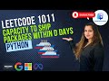 🔥Leetcode 1011 - Capacity to Ship Packages within D Days - Python #faang interviews #leetcode🚀