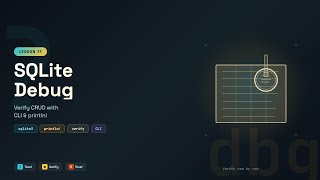 SQLite Debugging in Tauri: Verify CRUD with CLI & println! | Rust Desktop App Tutorial
