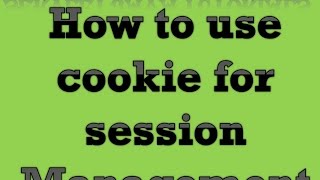 Servlet Java Tutorial Part 8 How to use Cookie for session Management