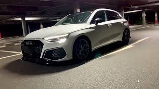 Audi A3 Sportback  30TFSI  8Y GYDLA   夜の白黒パンダ🐼号　　2023/7/7