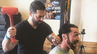 WWE Superstar Mason Ryan gets INSANE Shoulder Pain Therapy