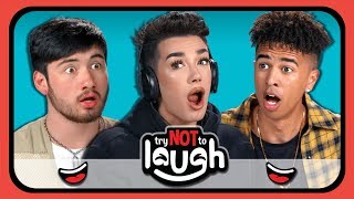 YouTubers React To Try to Watch This Without Laughing Or Grinning #28