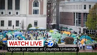 LIVE | Student demonstrators give update on Columbia University protest