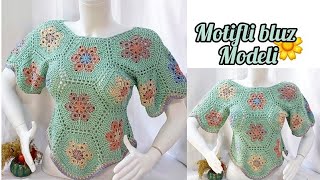 How to make a blouse with african violet motifs