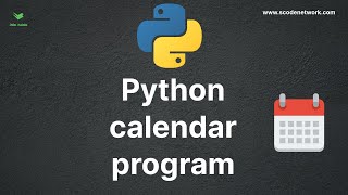 python calendar program in Hindi | Python programs in 2022