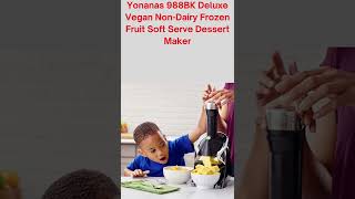 Yonanas 988BK Deluxe Vegan Non Dairy Frozen Fruit Soft Serve Dessert Maker