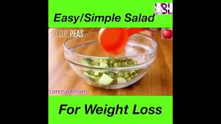 Cucumber and avocado salad/ salad recipe for weight loss (easy) #shorts