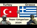 Turkey vs Greece Military Power 2024 | Greece vs Türkiye military power 2024 | world military power