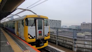 新木場駅 午後0:25通過｢E257系500番台 特急わかしお10号 東京行き｣