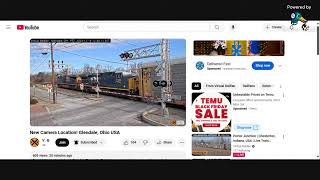 preview for Live train cam USA train show episode 95 welcome Glendale Ohio