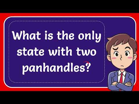 What is the only state with two panhandles?