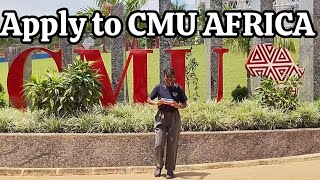 Apply to Carnegie Mellon University Africa Master's Program Part 1 #gradschool #cmuafrica
