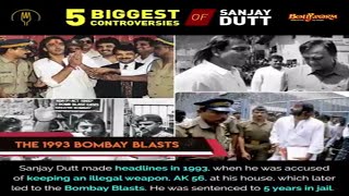 Sanjay Dutt's 5 BIGGEST CONTROVERSIES